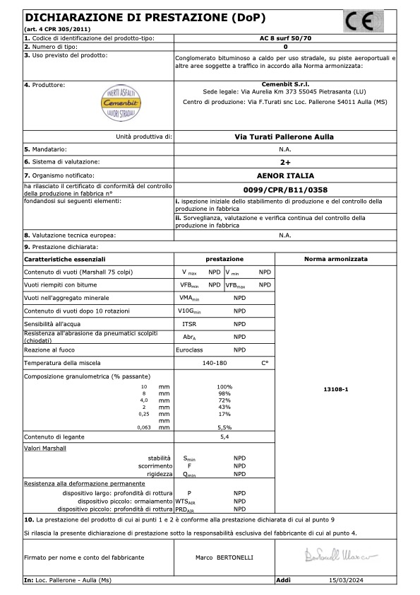 DoP Tappeto 0-8